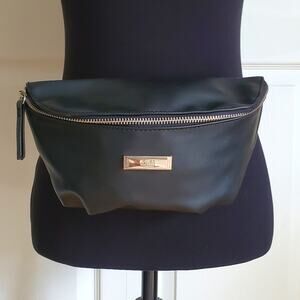 Jones NY Black Crossbody Fanny Pack Retro Hip Belt Bag Y2K Accessory Designer